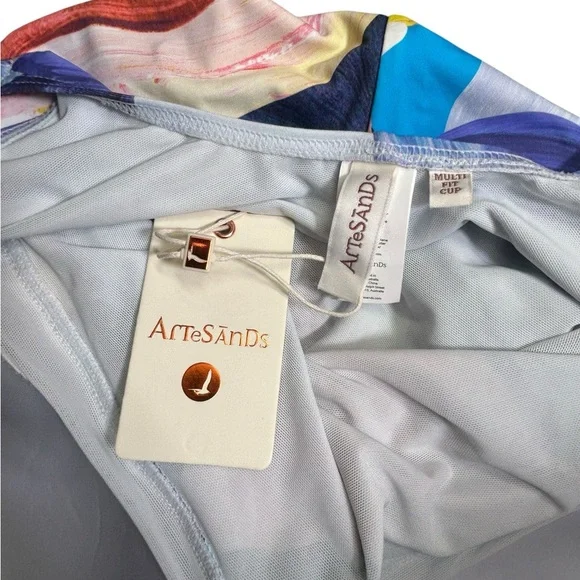 ARTESANDS plus size 16 one piece swimsuit fits D-G cup NWT - Picture 13 of 15